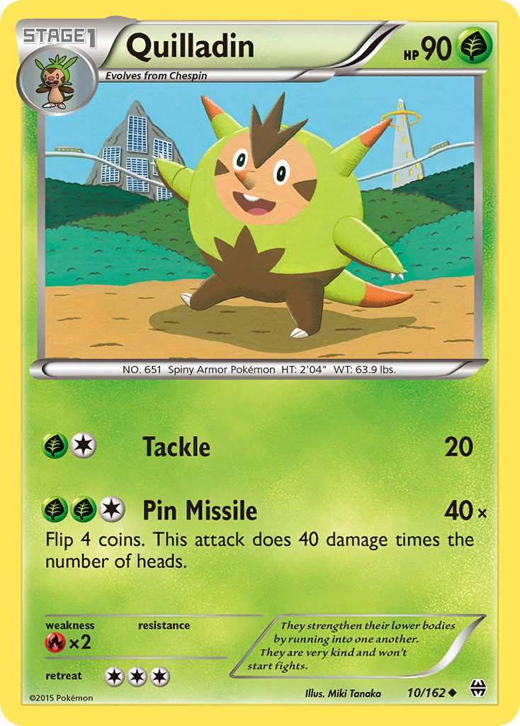 Quilladin 10 Uncommon card from BREAKthrough