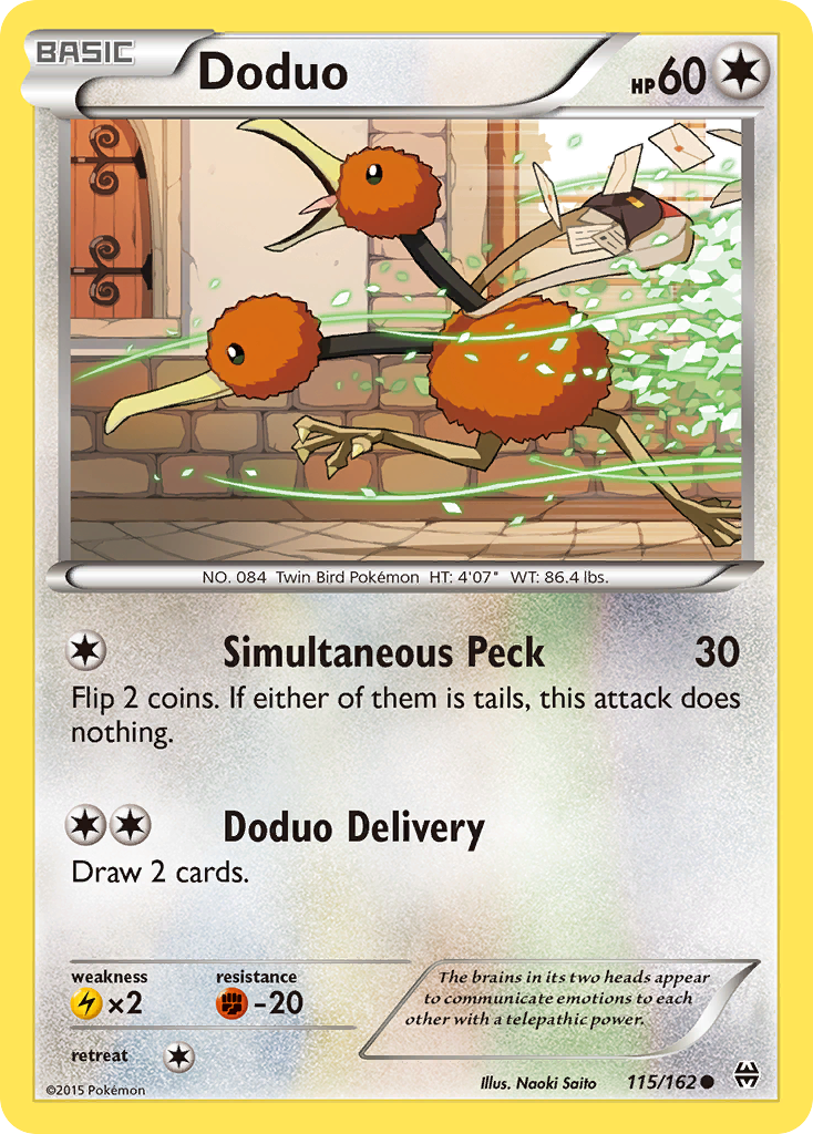 Doduo 115 Common card from BREAKthrough