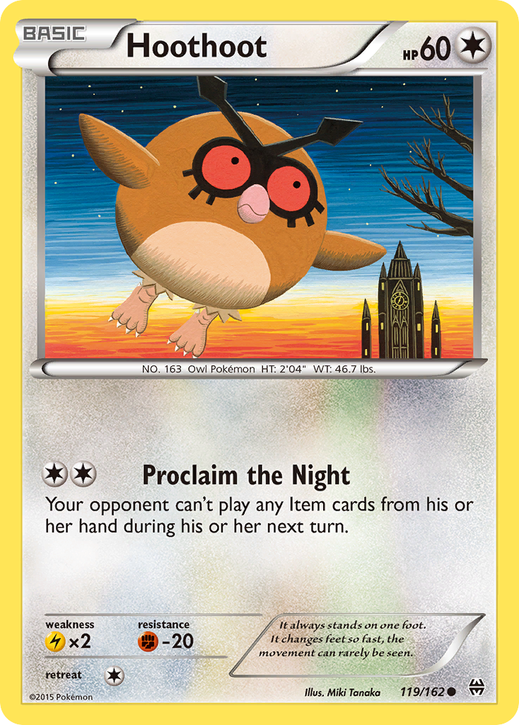 Hoothoot 119 Common card from BREAKthrough