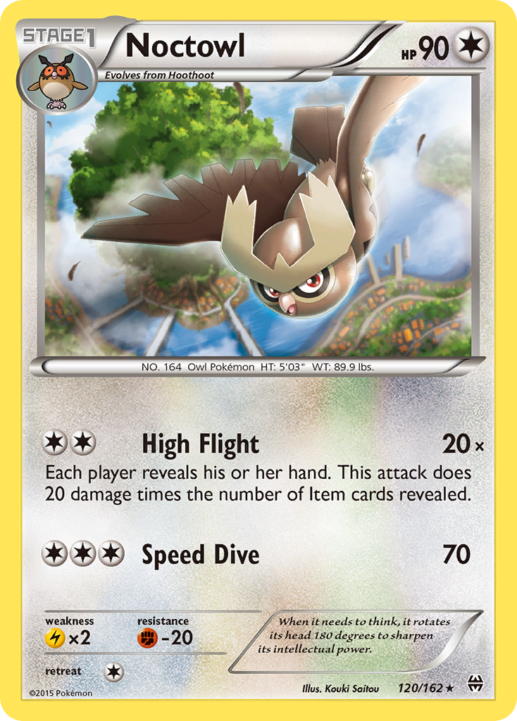 Noctowl 120/162 Rare card from BREAKthrough