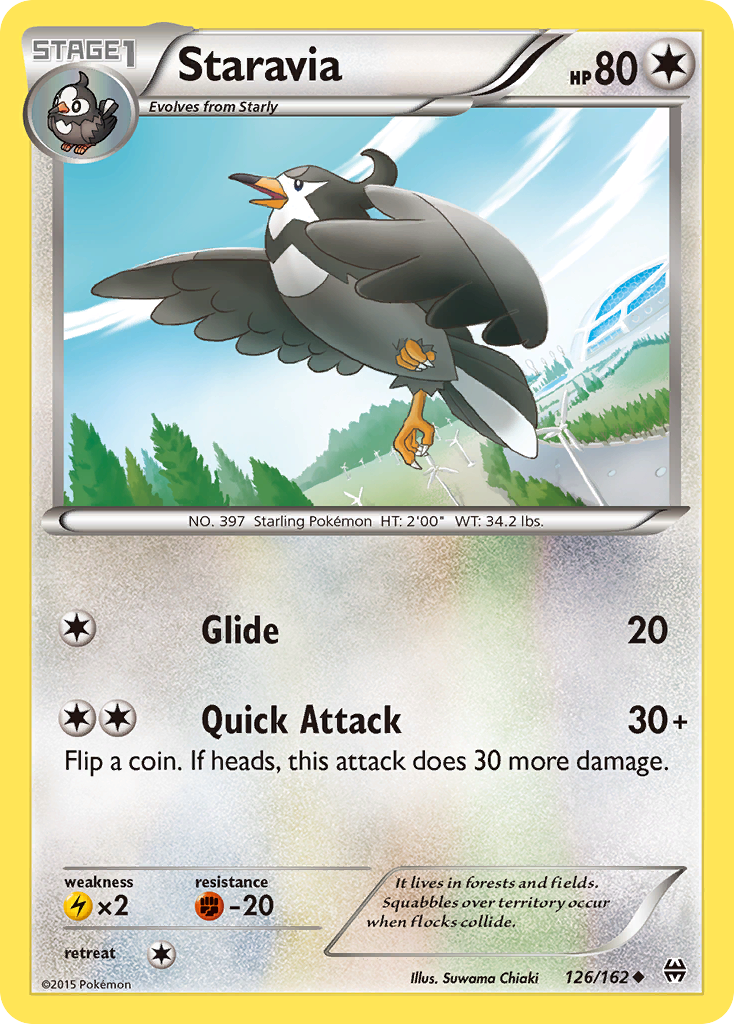 Staravia 126 Uncommon card from BREAKthrough