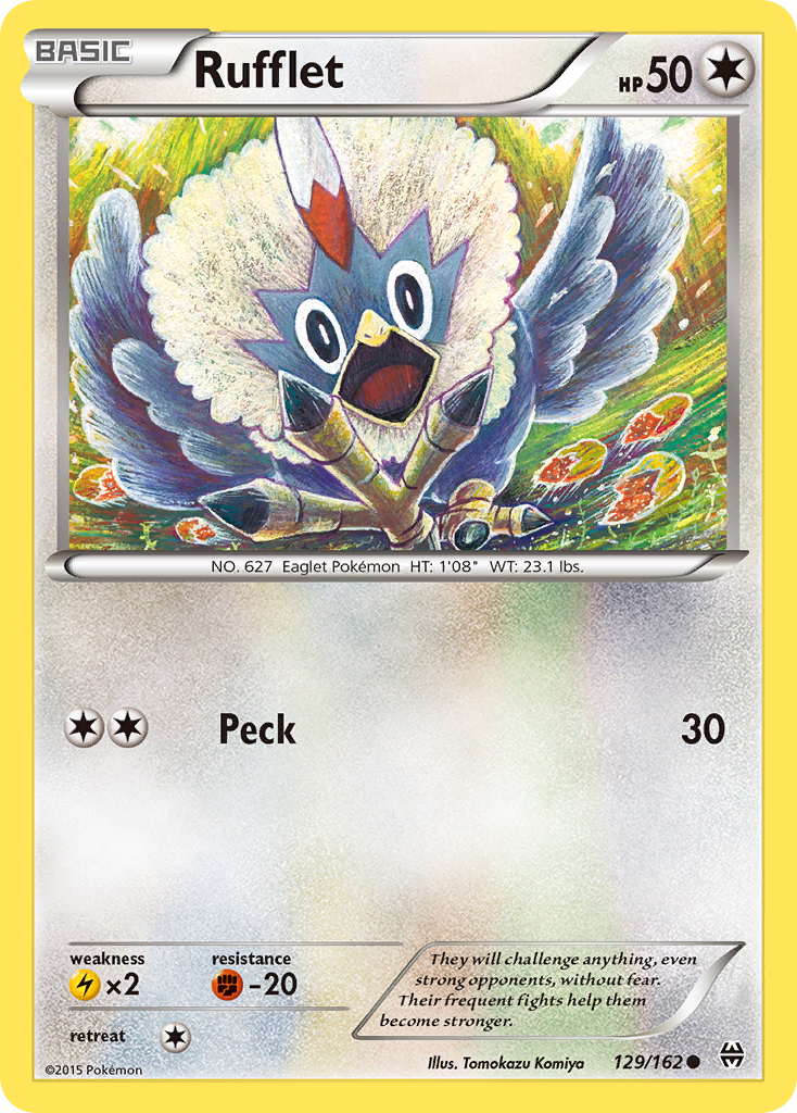 Rufflet 129 Common card from BREAKthrough