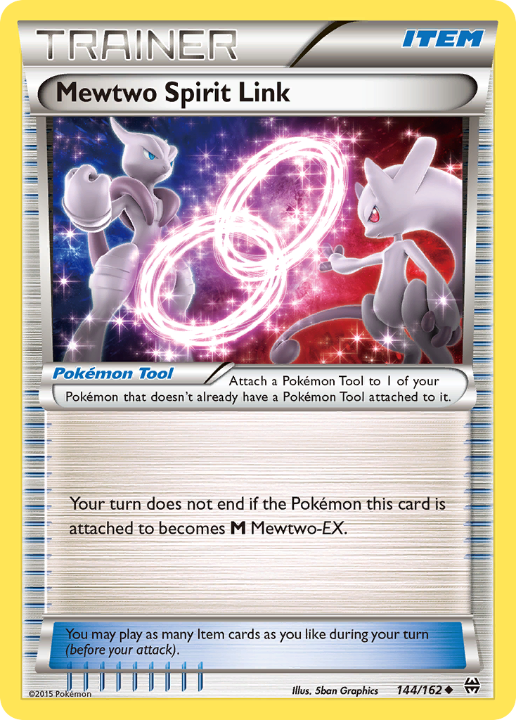 Mewtwo Spirit Link 144 Uncommon card from BREAKthrough