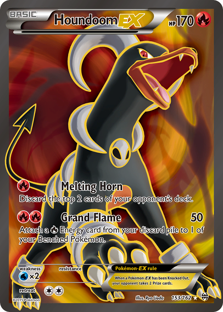 Houndoom-EX 153 Rare Ultra card from BREAKthrough