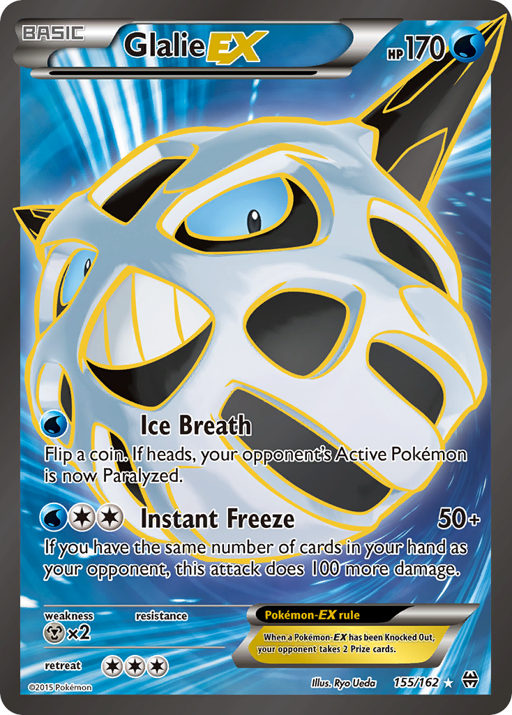 Glalie-EX 155/162 Rare Ultra card from BREAKthrough