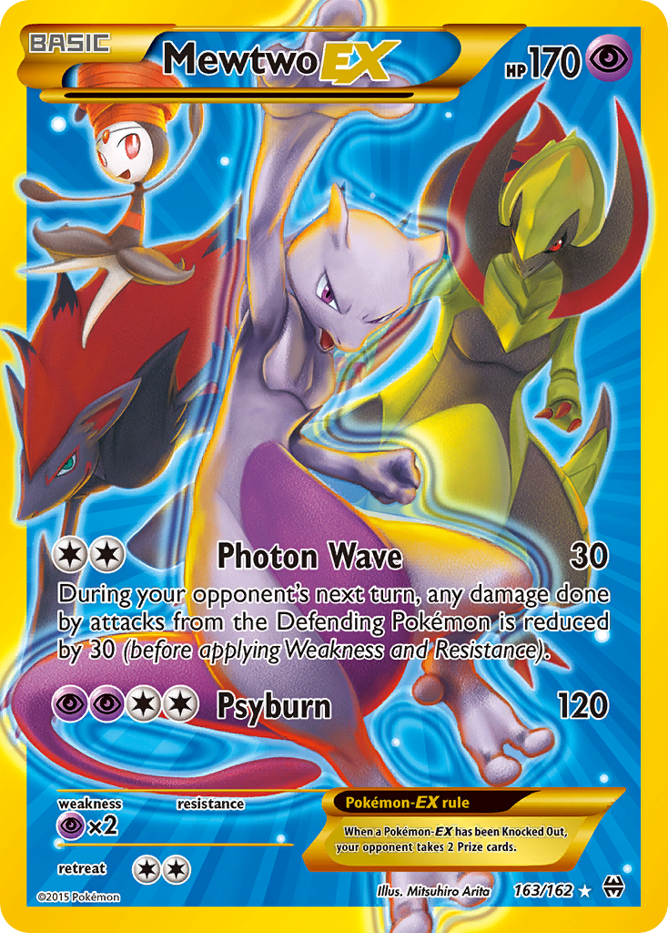 Mewtwo-EX 163/162 Rare Secret card from BREAKthrough