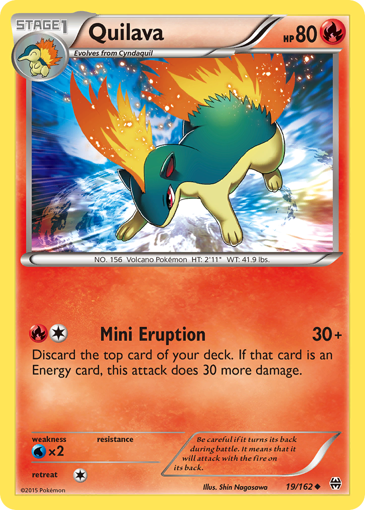 Quilava 19 Uncommon card from BREAKthrough