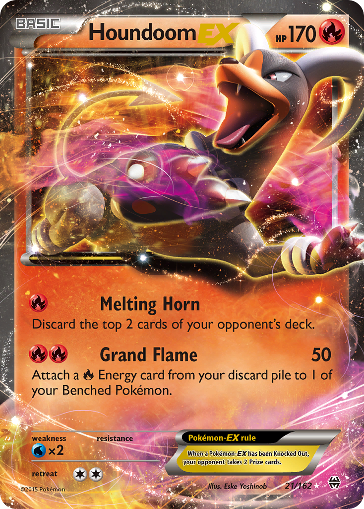 Houndoom-EX 21/162 Rare Holo EX card from BREAKthrough