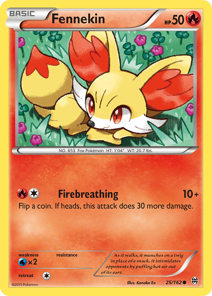 Fennekin 25 Common card from BREAKthrough