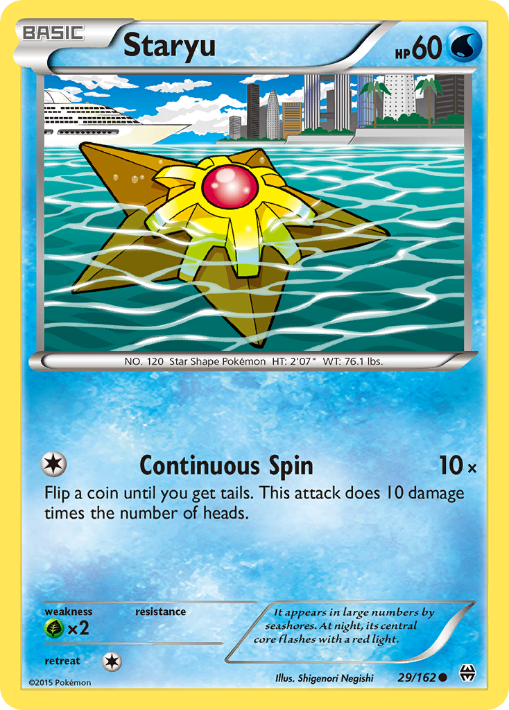 Staryu 29 Common card from BREAKthrough