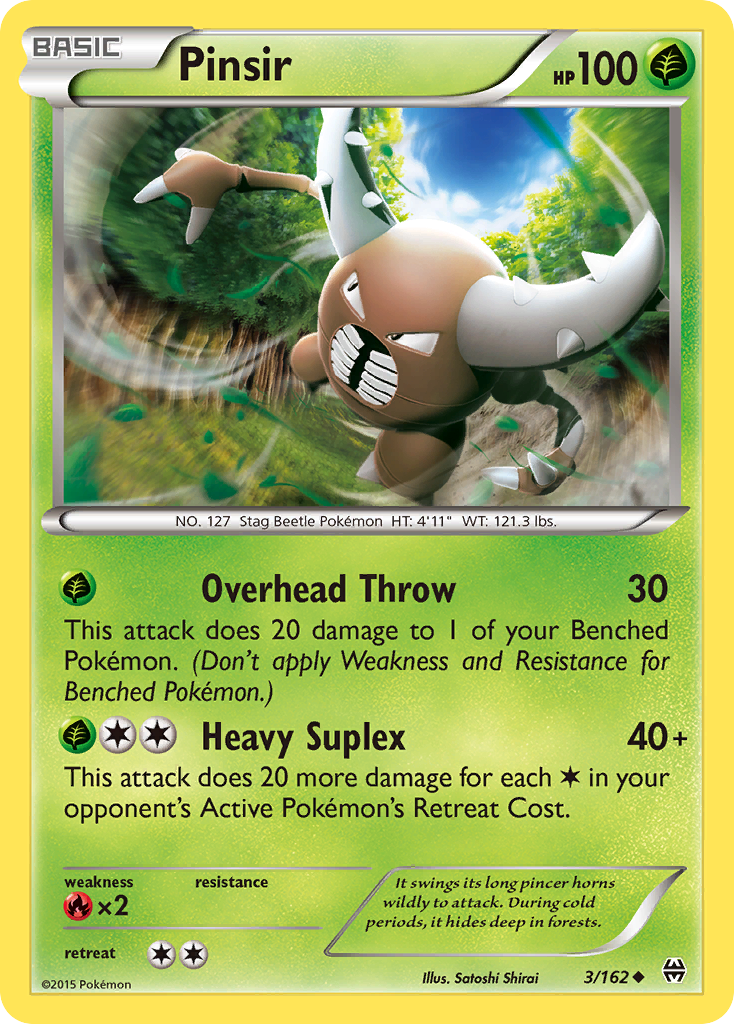 Pinsir 3 Uncommon card from BREAKthrough
