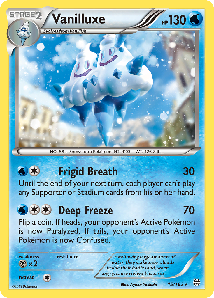 Vanilluxe 45 Rare card from BREAKthrough