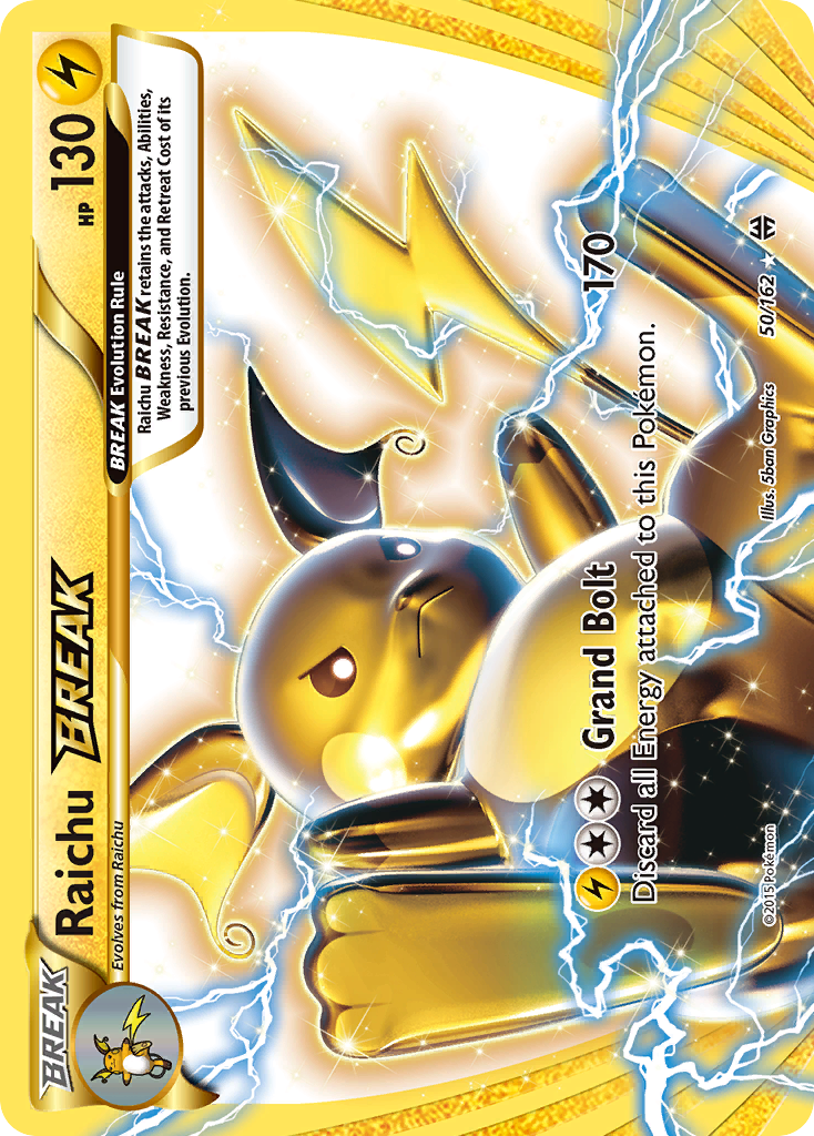 Raichu BREAK 50/162 Rare BREAK card from BREAKthrough