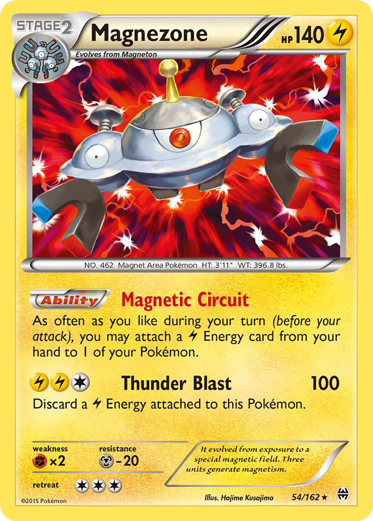 Magnezone 54/162 Rare Holo card from BREAKthrough