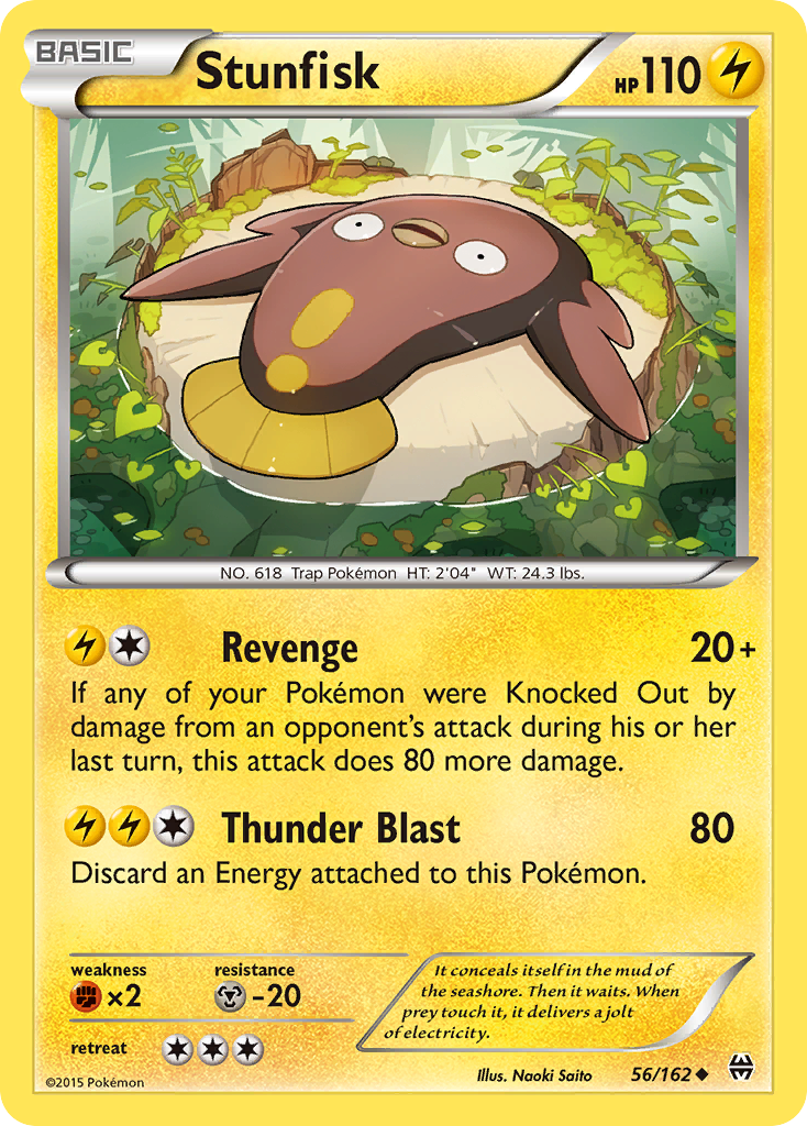 Stunfisk 56 Uncommon card from BREAKthrough