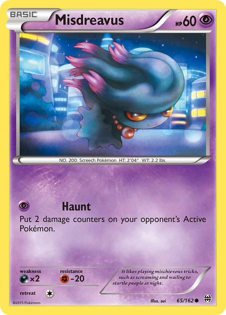 Misdreavus 65 Common card from BREAKthrough