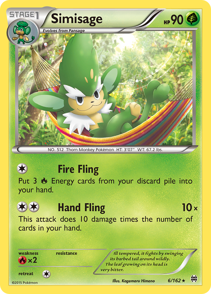 Simisage 6 Rare card from BREAKthrough