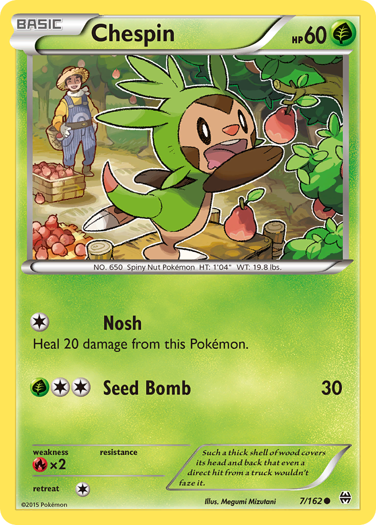 Chespin 7 Common card from BREAKthrough