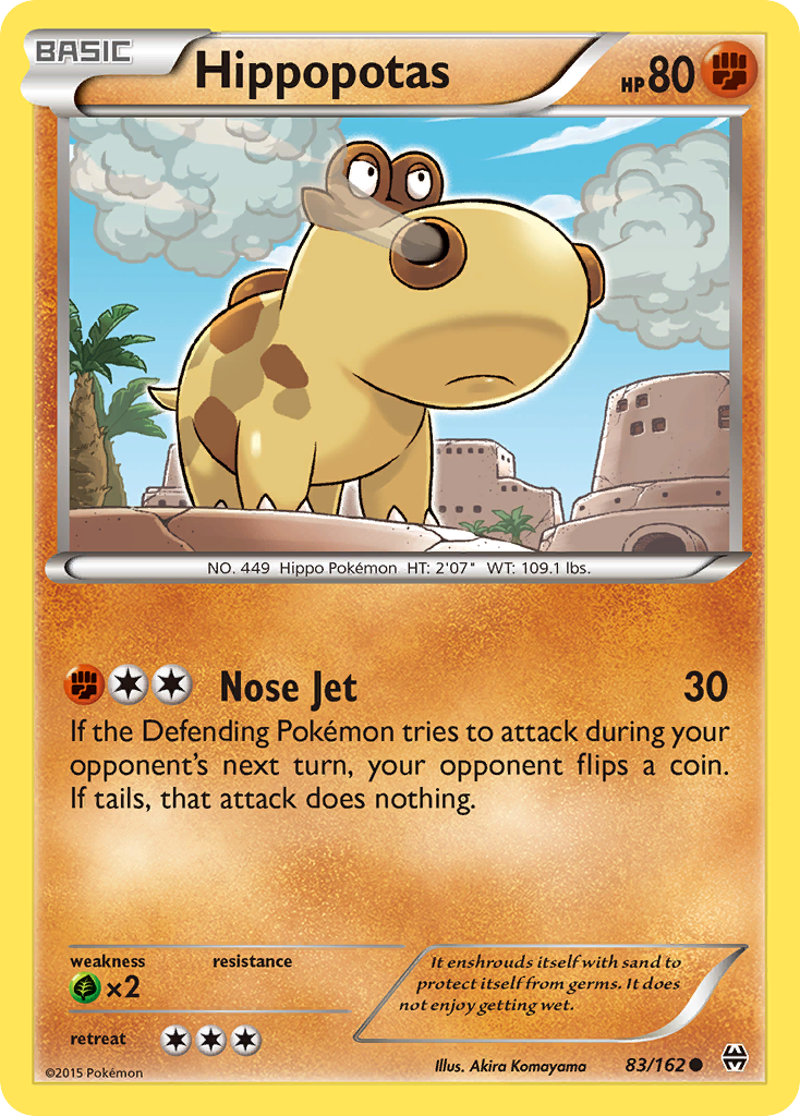 Hippopotas 83 Common card from BREAKthrough