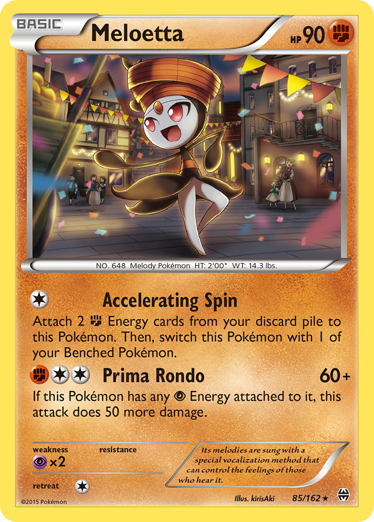 Meloetta 85/162 Rare Holo card from BREAKthrough