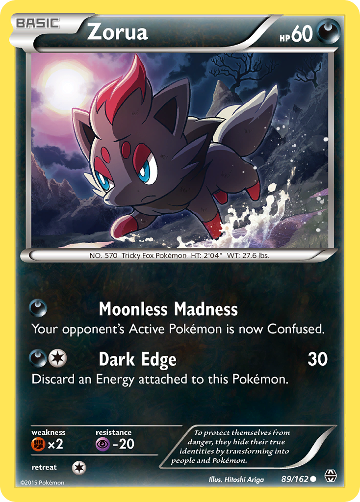 Zorua 89 Common card from BREAKthrough