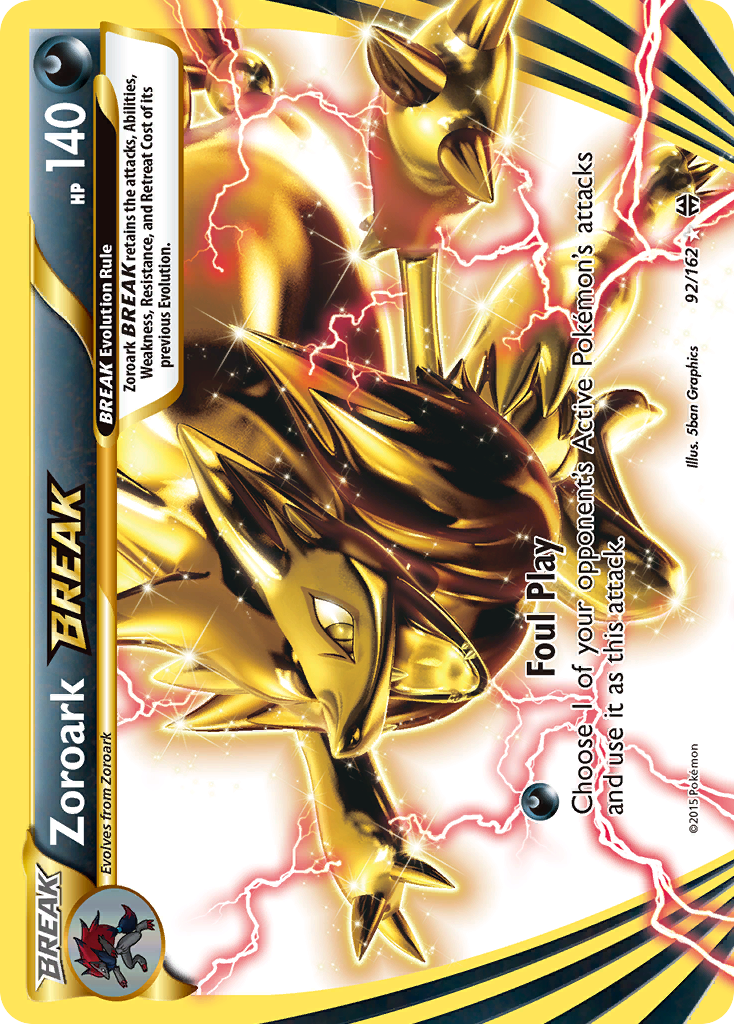 Zoroark BREAK 92 Rare BREAK card from BREAKthrough