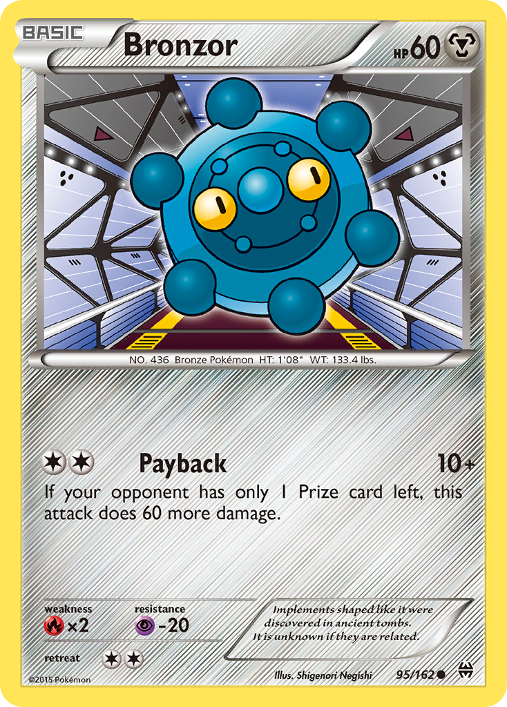 Bronzor 95 Common card from BREAKthrough