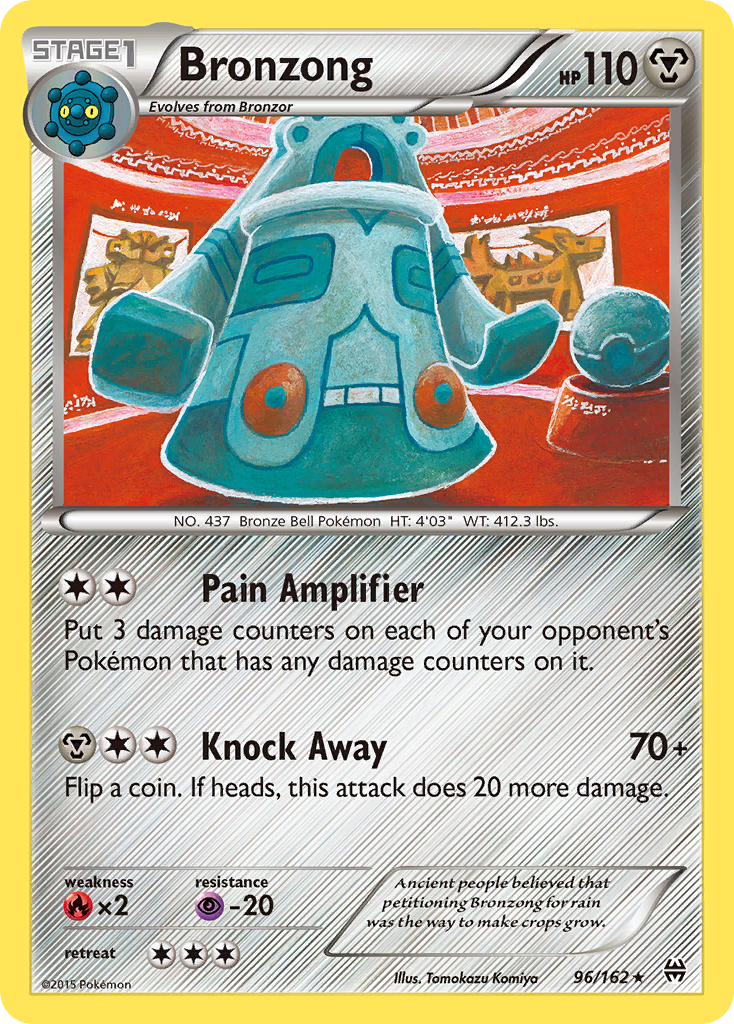 Bronzong 96/162 Rare card from BREAKthrough