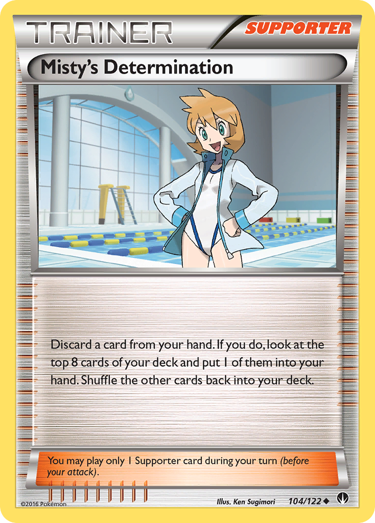 Misty's Determination 104 Uncommon card from BREAKpoint