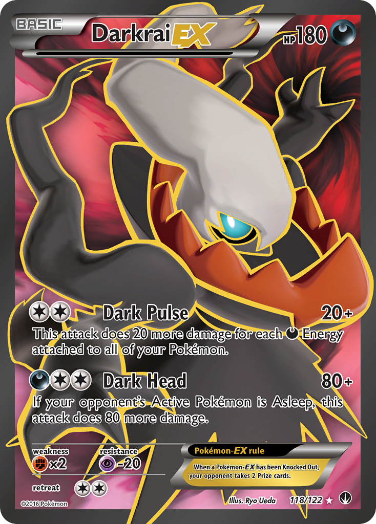 Darkrai-EX 118 Rare Ultra card from BREAKpoint