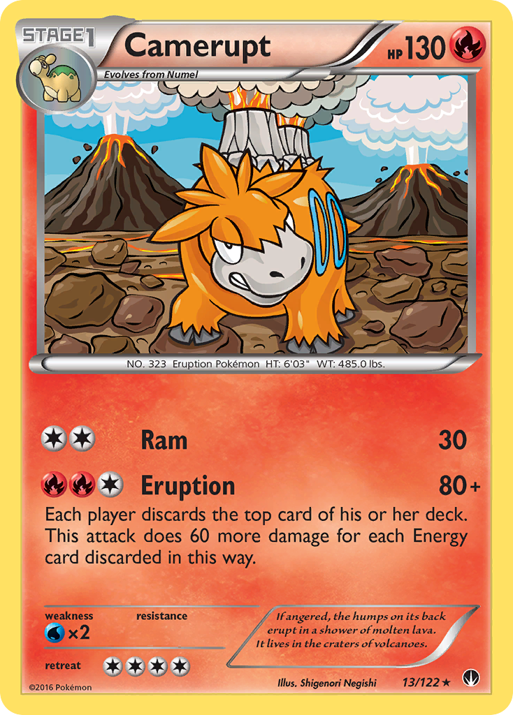 Camerupt 13 Rare card from BREAKpoint