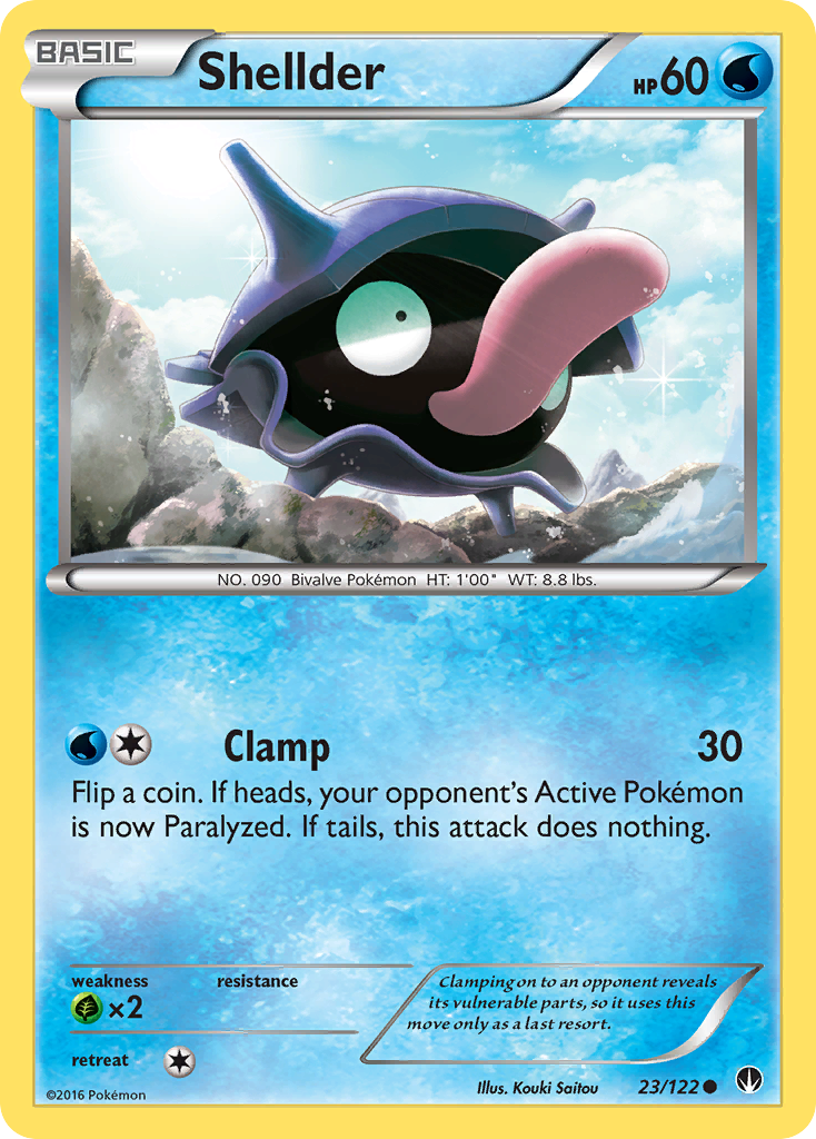 Shellder 23 Common card from BREAKpoint