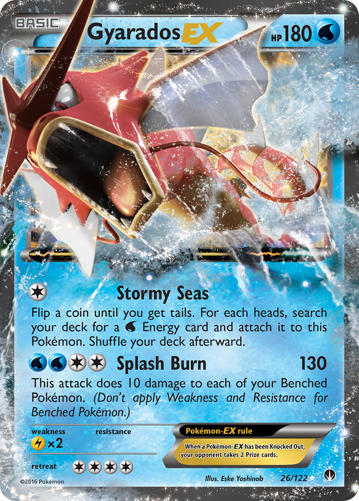 Gyarados-EX 26/122 Rare Holo EX card from BREAKpoint