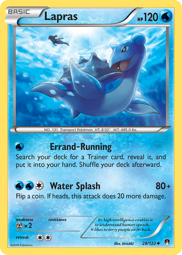 Lapras 28 Uncommon card from BREAKpoint