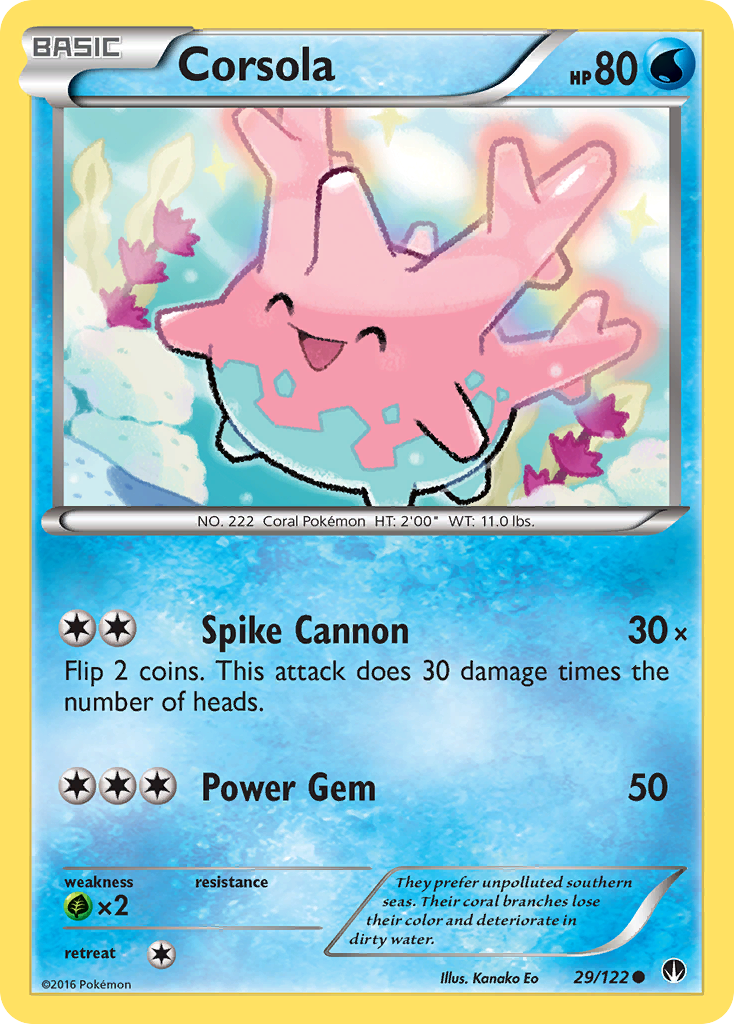 Corsola 29 Common card from BREAKpoint