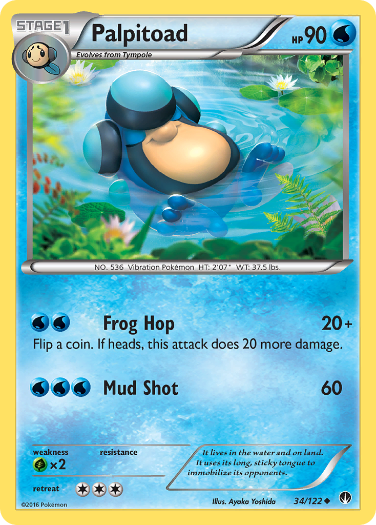 Palpitoad 34 Uncommon card from BREAKpoint