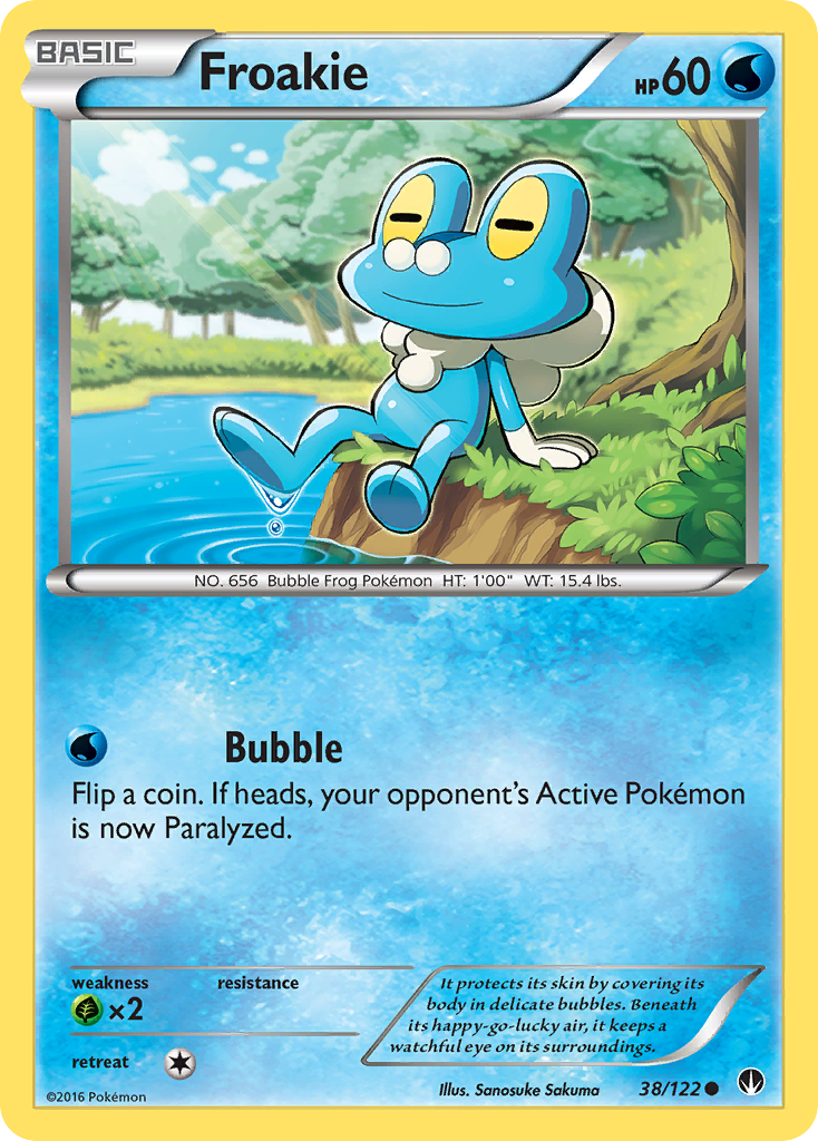 Froakie 38 Common card from BREAKpoint