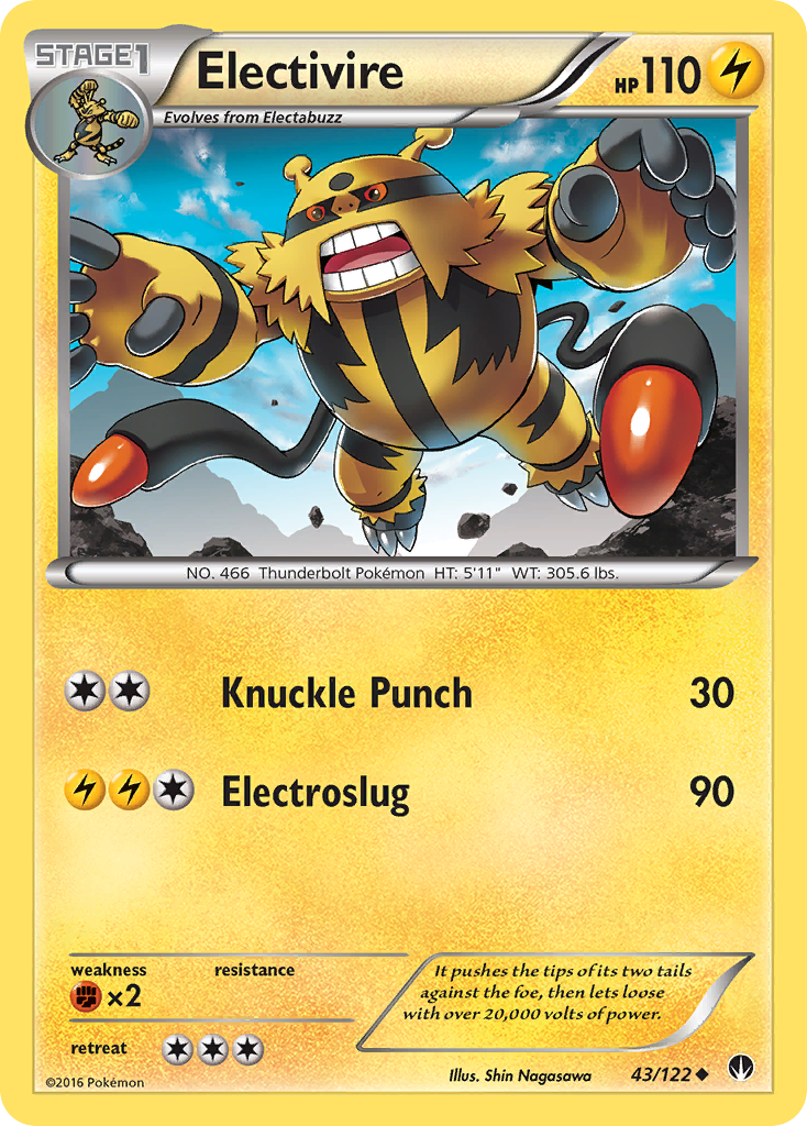 Electivire 43/122 Uncommon card from BREAKpoint