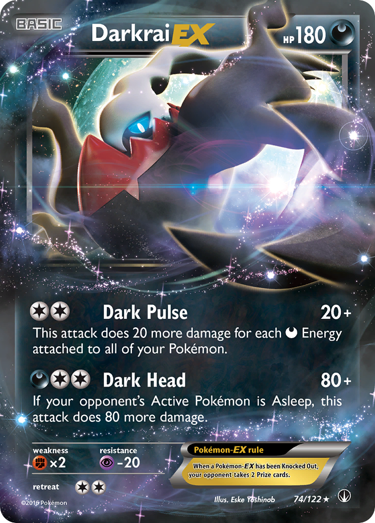 Darkrai-EX 74 Rare Holo EX card from BREAKpoint