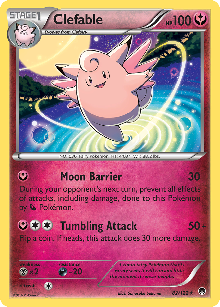 Clefable 82 Rare card from BREAKpoint