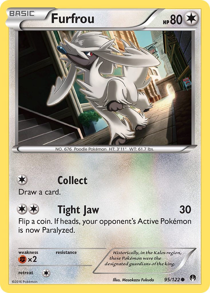 Furfrou 95 Common card from BREAKpoint