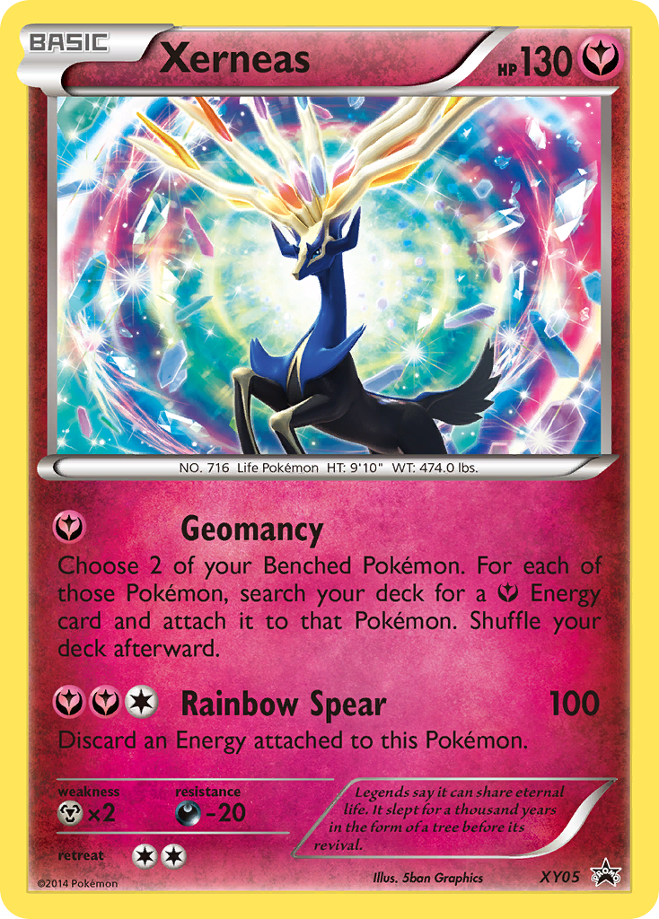 Xerneas XY05 Promo card from XY Black Star Promos