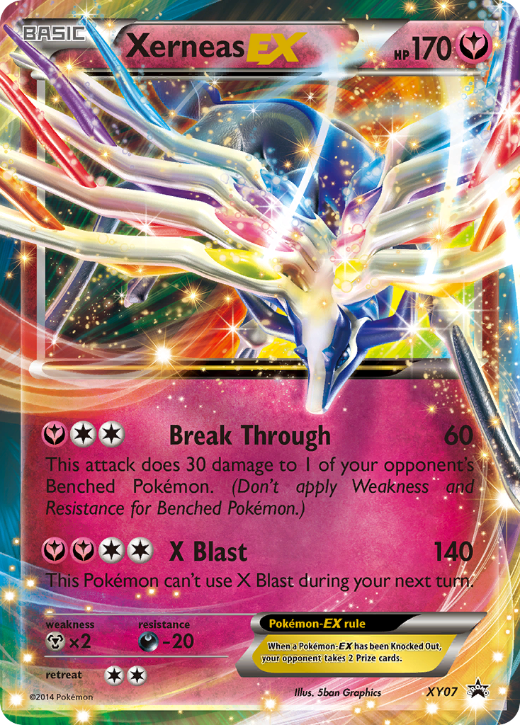 Xerneas-EX XY07 Promo card from XY Black Star Promos