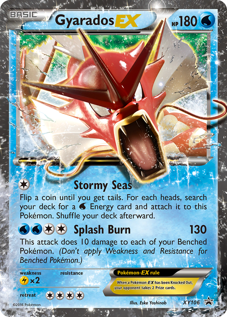 Gyarados-EX XY106 Promo card from XY Black Star Promos