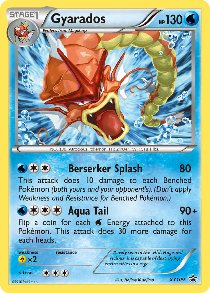Gyarados XY109/211 Promo card from XY Black Star Promos