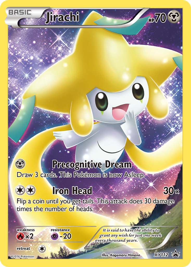 Jirachi XY112 Promo card from XY Black Star Promos