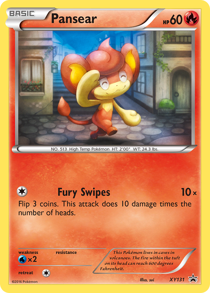 Pansear XY131 Promo card from XY Black Star Promos