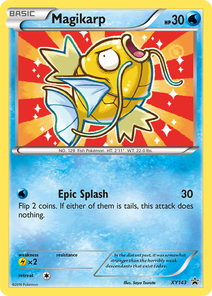 Magikarp XY143/211 Promo card from XY Black Star Promos