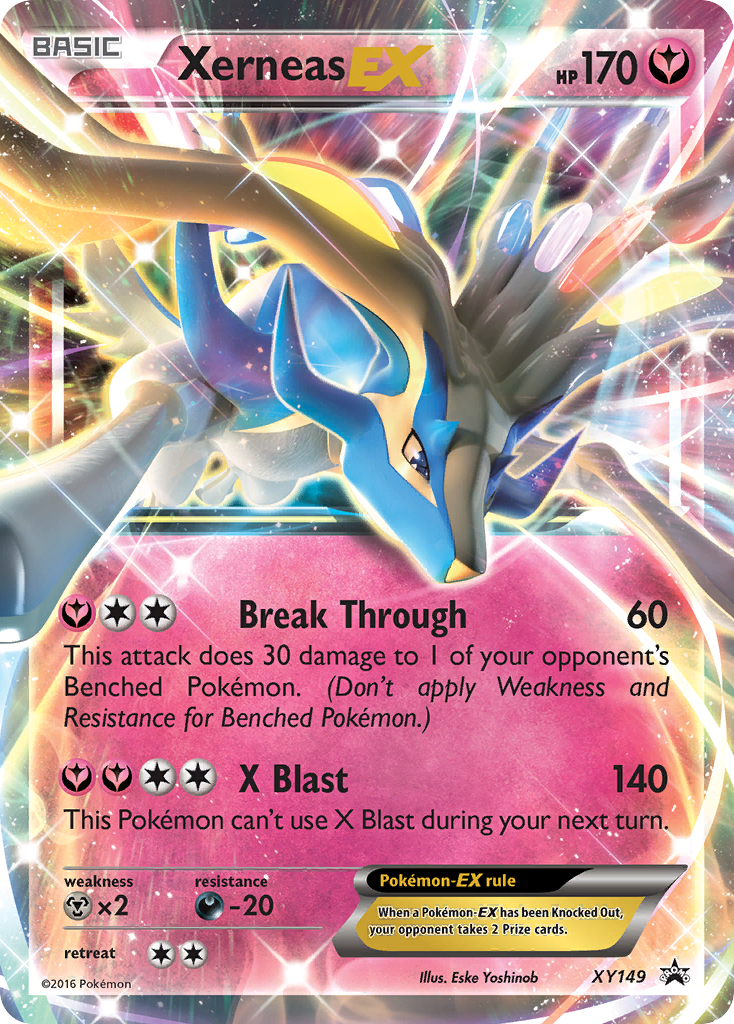 Xerneas-EX XY149 Promo card from XY Black Star Promos