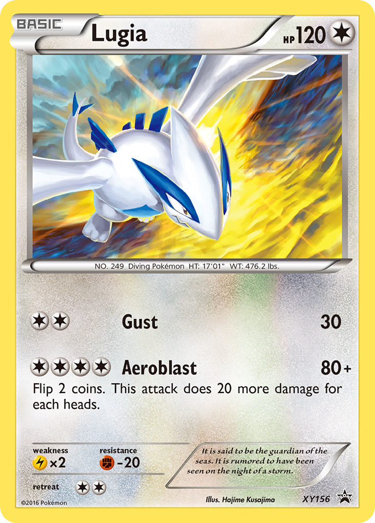 Lugia XY156 Promo card from XY Black Star Promos